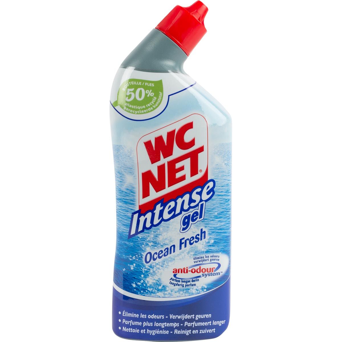 WC NET - WC Net Toilettenreiniger intensive Ozean frisch, 750 ml Flasche