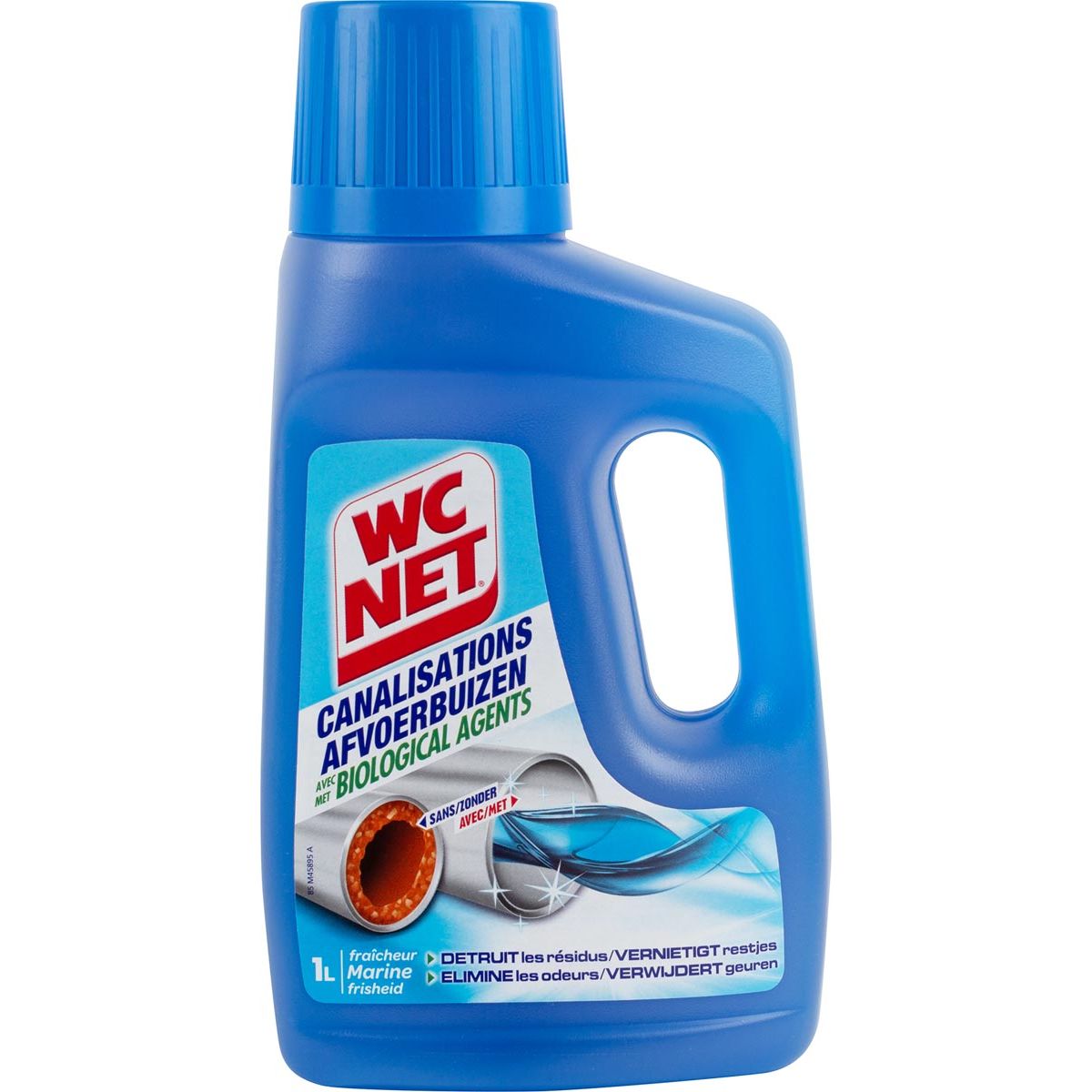 WC Net - WC Net Unblocker Drain Pipes, 1 L Bouteille