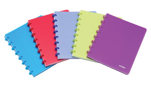 Atoma – Trendiges Notizbuch, ft A5, 144 Seiten, PP, kariert 5 mm, farbig sortiert
