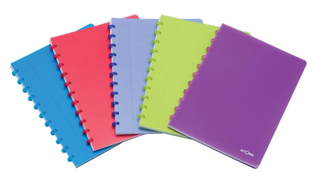 Atoma - Quaderno Trendy, ft A4, 144 pagine, PP, quadretti 5 mm, colori assortiti