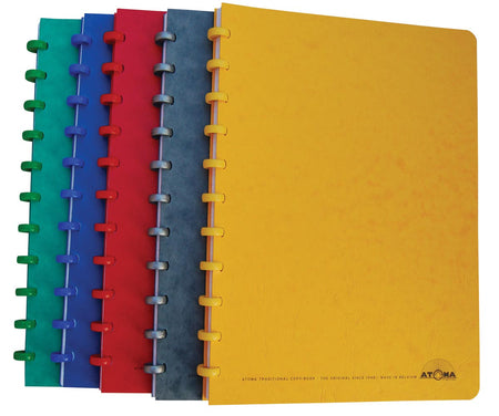 Atoma -  Classic schrift, ft A5, 144 bladzijden, commercieel geruit, geassorteerde kleuren