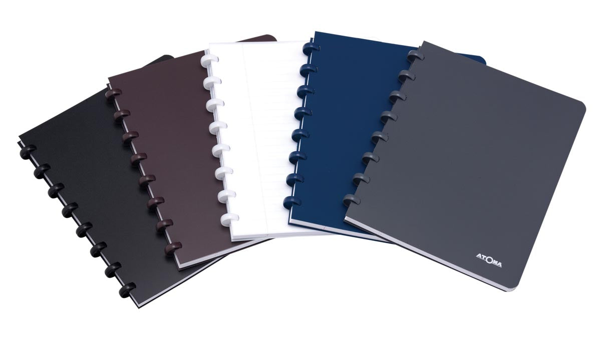 Atoma - cuaderno, ft A4, 144 páginas, PP, rayado, colores surtidos