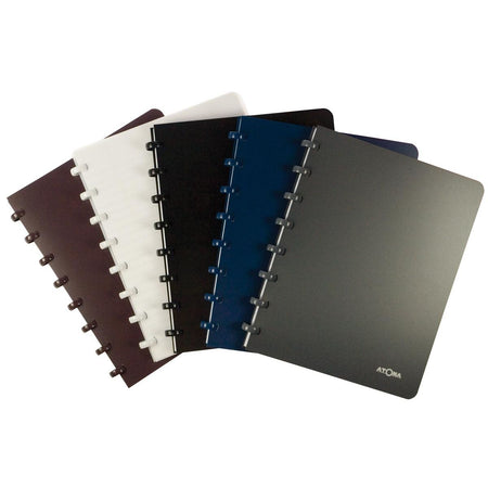 Atoma - carnet, ft A4, 144 pages, PP, quadrillé 5 mm, couleurs assorties
