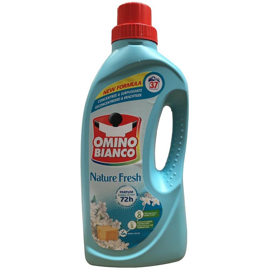 Omino Bianco - Detersivo Nature Fresh, 37 dosi, flacone da 1,48 l