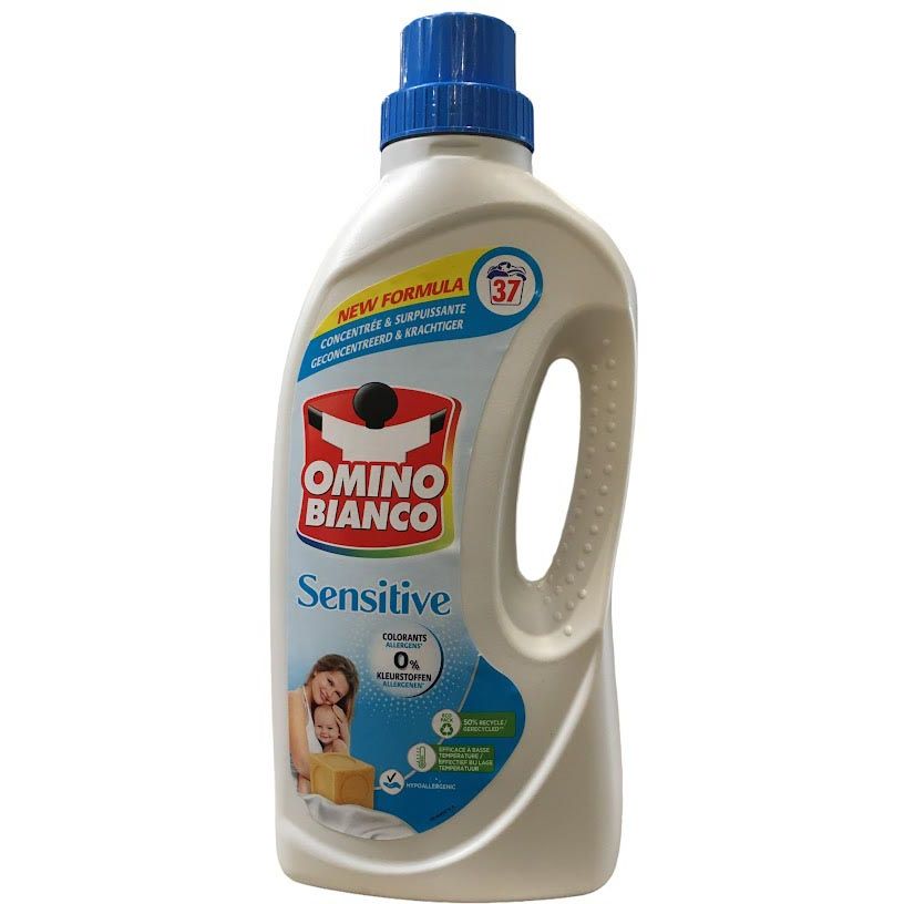 Omino Bianco - Detersivo delicati, 37 dosi, flacone da 1,48 l