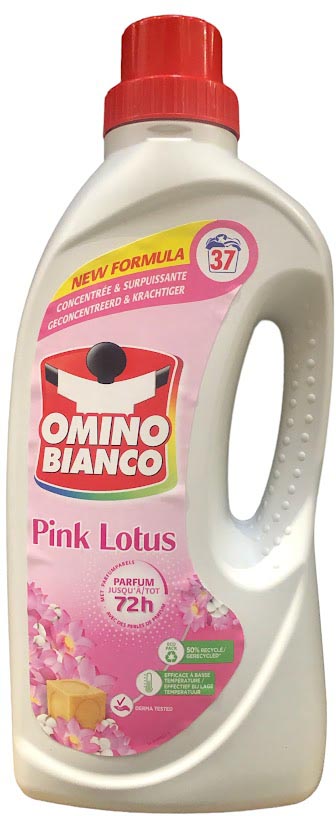 Omino Bianco - Omino Bianco Pink Lotus wasmiddel, 37 doseringen, fles van 1,48 l