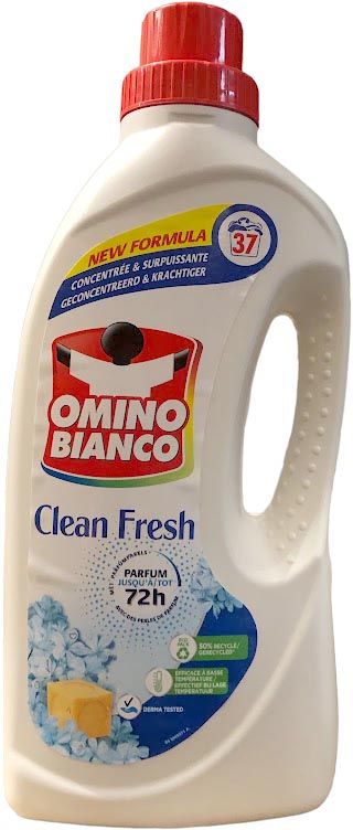 Omino Bianco - Omino Bianco Clean Fresh wasmiddel, 37 doseringen, fles van 1,48 l