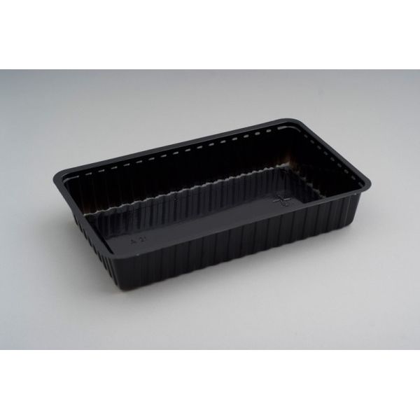 bakje PS A21 205x122x36mm zwart 500 stuks