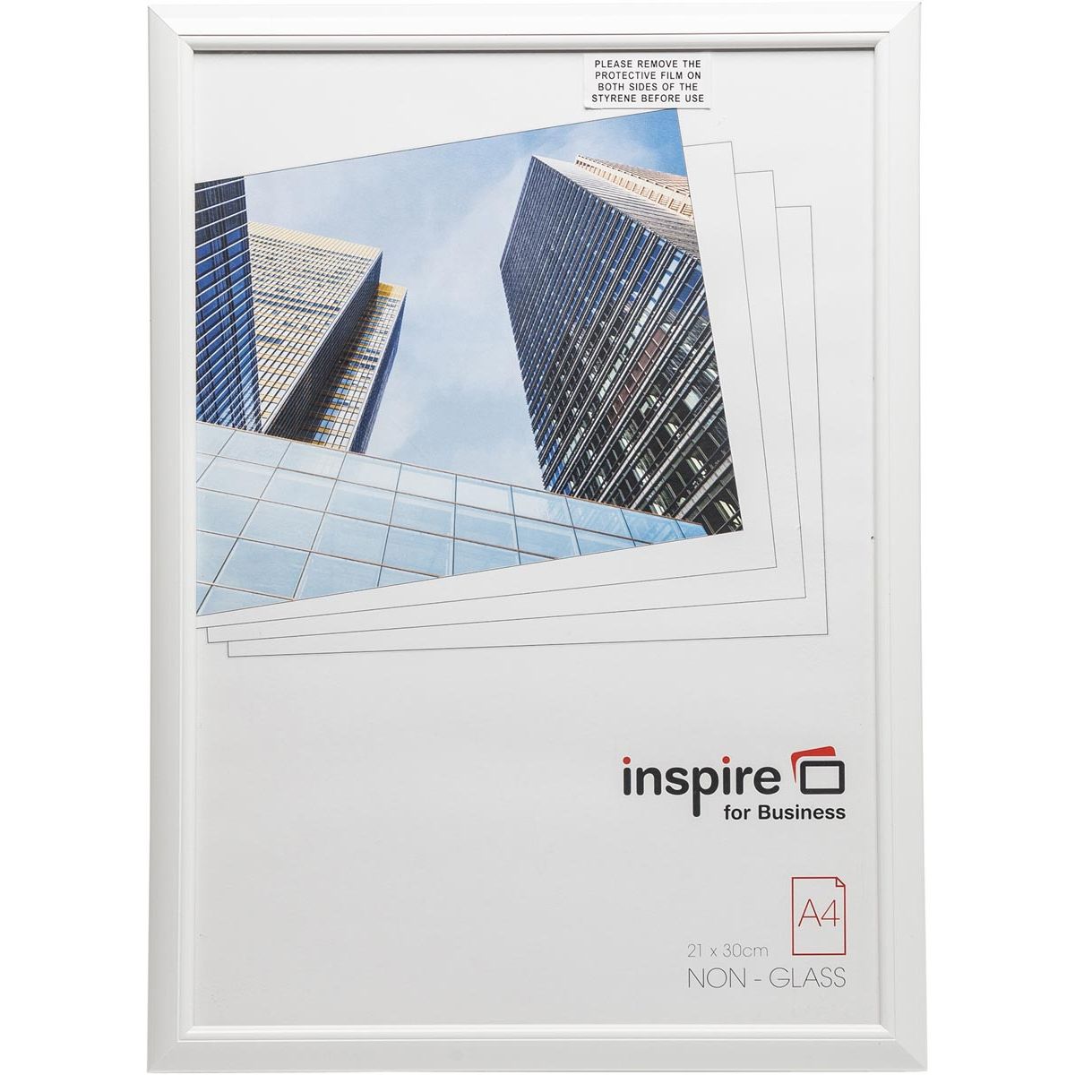 The Photo Album Company - Hampton photo frame, 1.4 cm PVC profile, white, A4