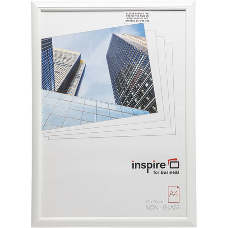The Photo Album Company - Hampton photo frame, 1.4 cm PVC profile, white, A4