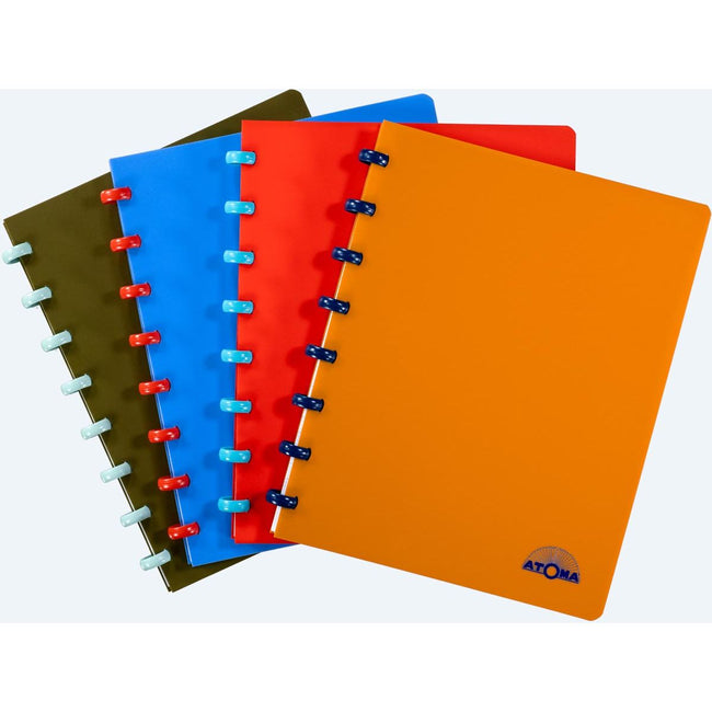 Atoma -  Nature schrift, ft A5, 144 bladzijden, commercieel geruit, geassorteerde kleuren