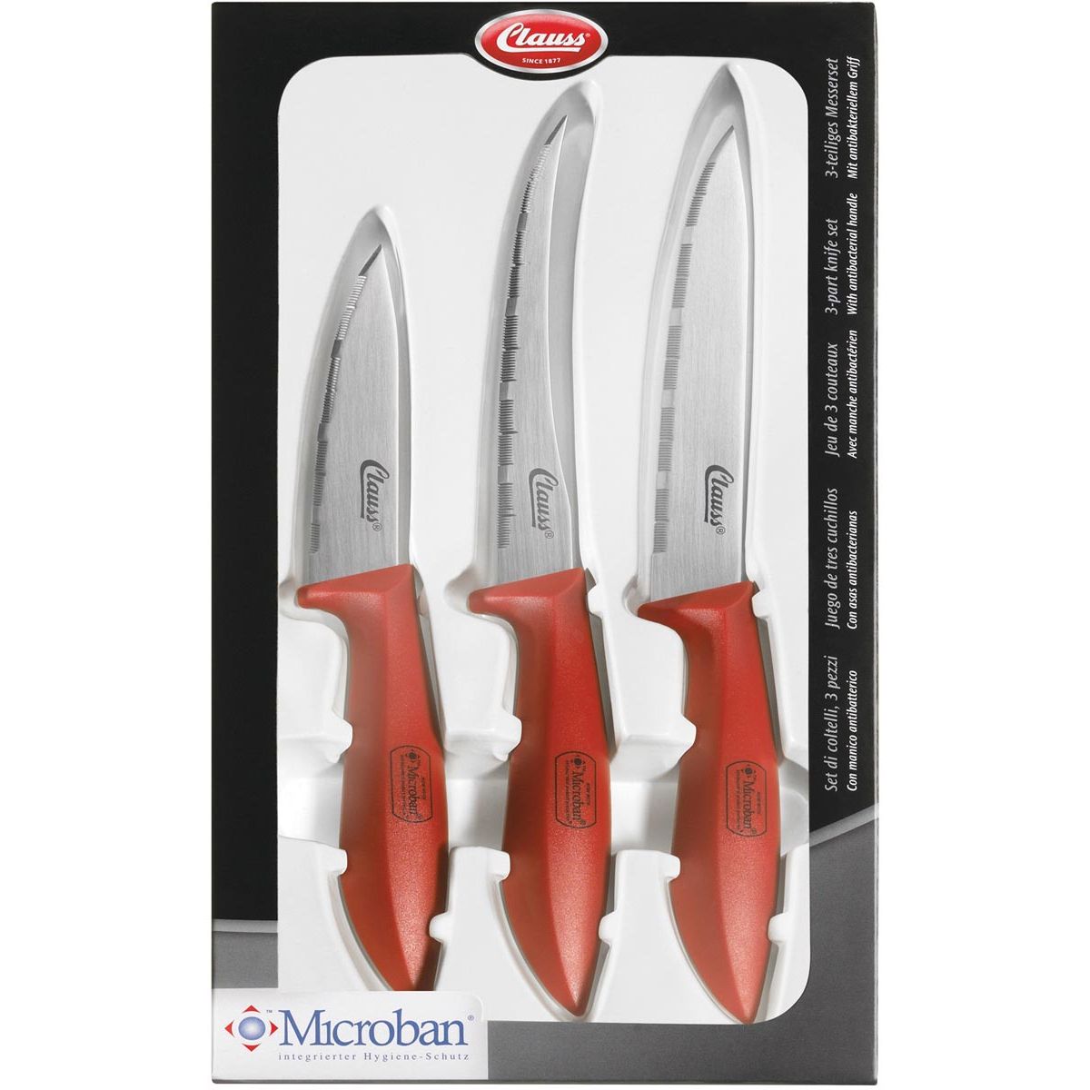 Westcott - Fertilizzante da cucina Clauss, scatola da 3, rosso