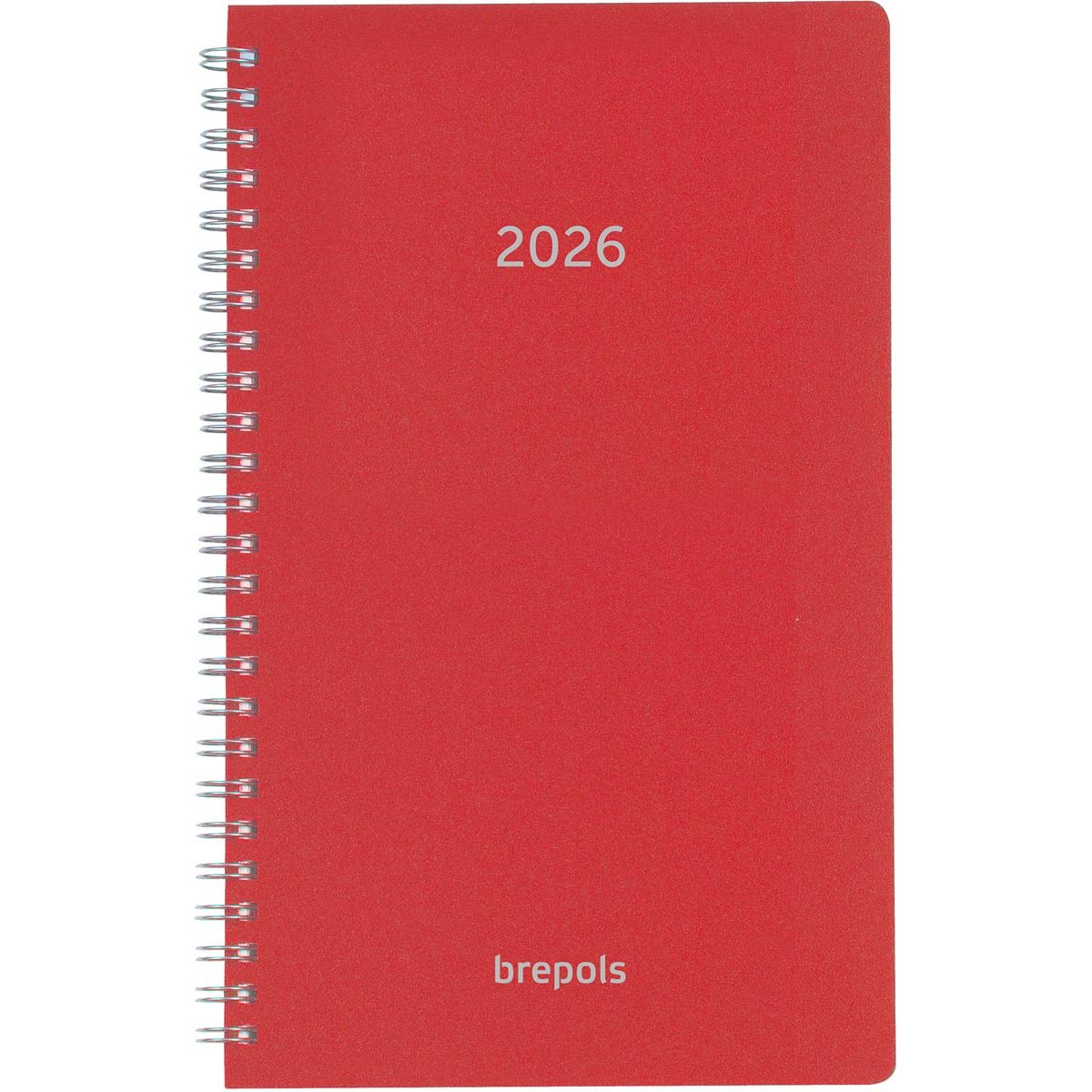 Brepols - Agenda Breform Polyprop 6 Sprachen, rot, 2026