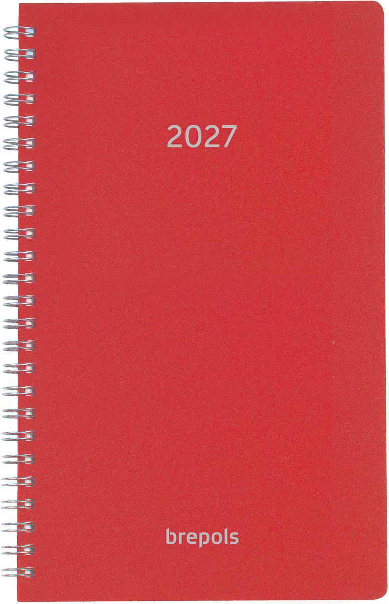 Brepols - agenda Breform Polyprop 6 idiomas, roja, 2026