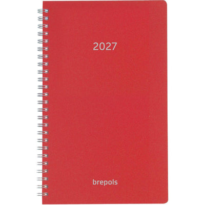 Brepols - agenda Breform Polyprop 6 idiomas, roja, 2026