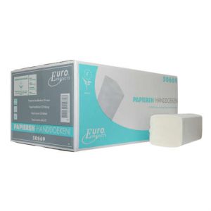 Cleaninq - ALTERNATIVA Toalla plegable en V 24x21cm BLANCO suave 3200 piezas