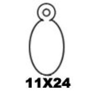 Apli - Etichetta appendibile + cordino 11x24mm 1000 pezzi ovali