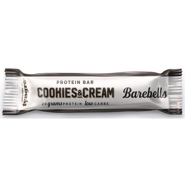 Barebells -   reep Original Cookies Cream, 55 g, pak van 12 stuks