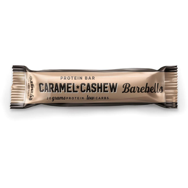 Barebells -   reep Original Caramel Cashew, 55 g, pak van 12 stuks