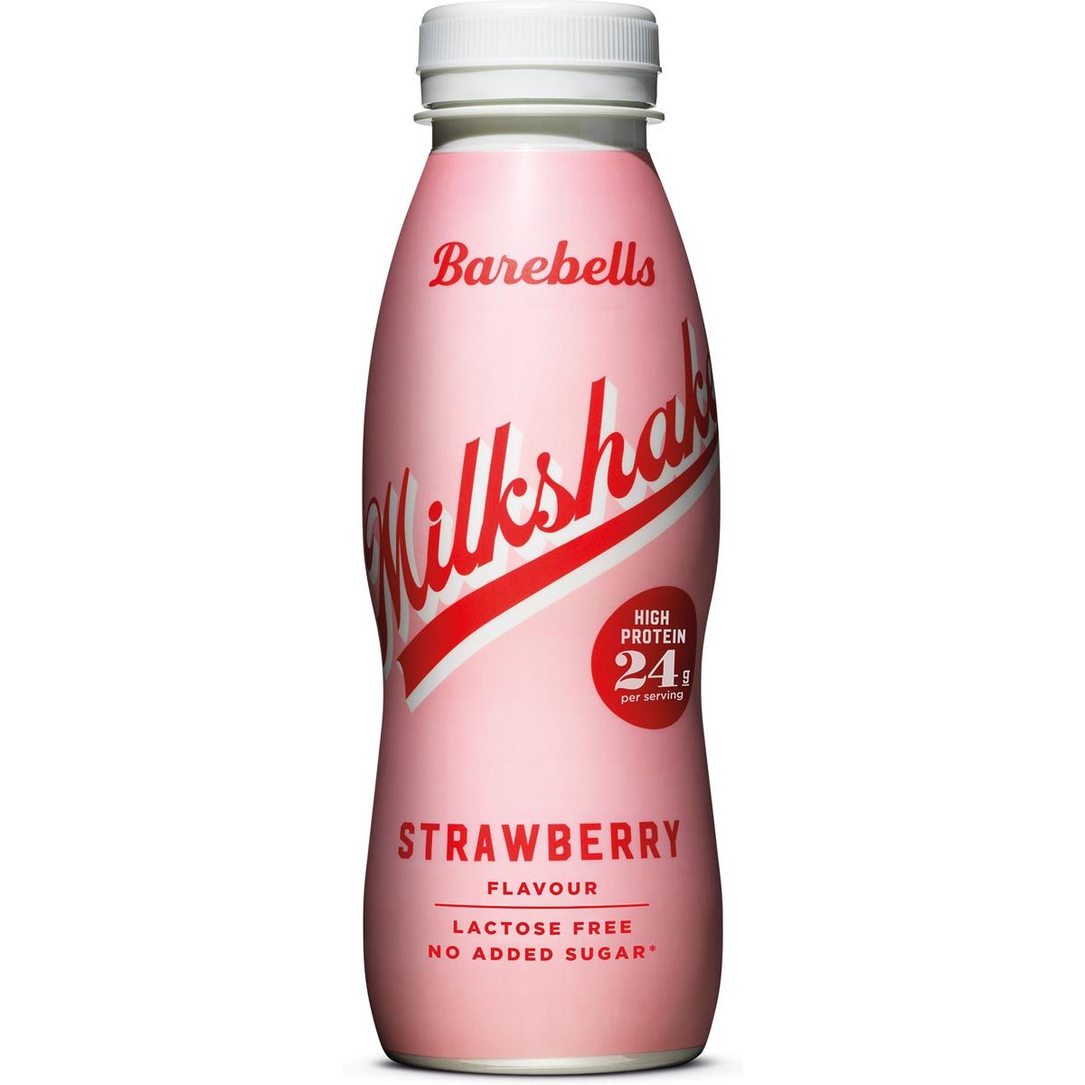 Barebells -   milkshake aardbei, 33 cl, pak van 8