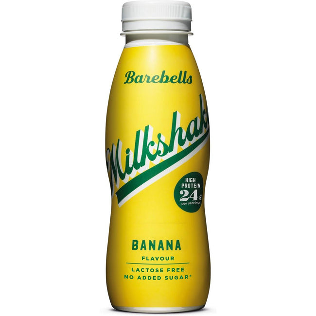 Barebells -   milkshake banaan, 33 cl, pak van 8
