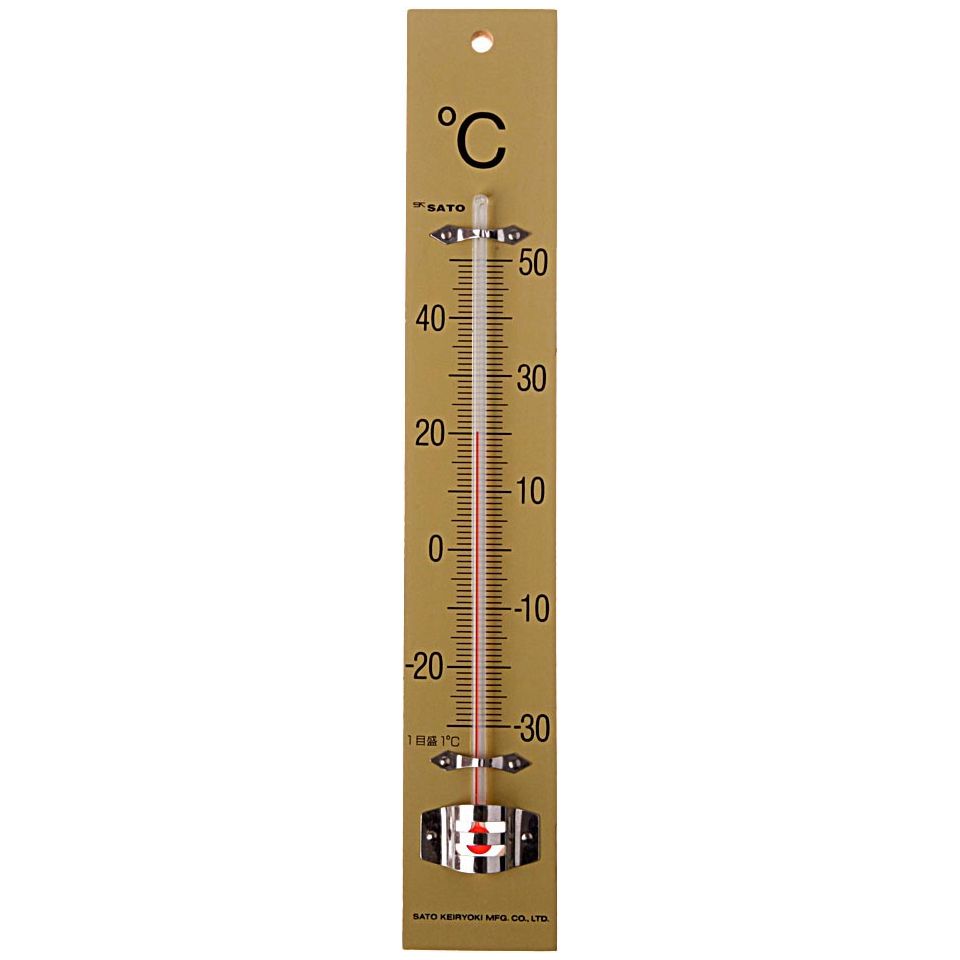 Bouhon - Bouhon thermometer 25 x 4 cm, hout