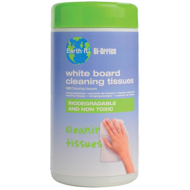 Bi-Office -  Bi- Reinigingsdoekjes Earth-It whiteboard pak van 100 stuks