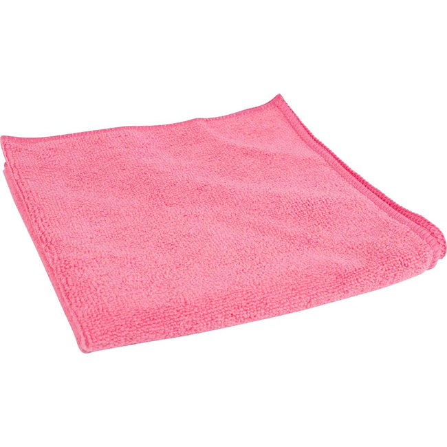 Sans marque - tissu en microfibre, ft 40 x 40 cm, rose, paquet de 10 pièces