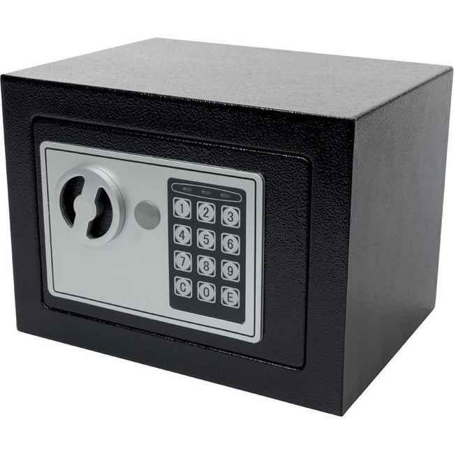 Perel - Cassaforte elettronica, con codice da 3 a 8 cifre