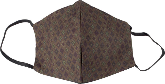 Klika -  Wasbaar mondmasker, green kites motief, maat: heren, pak van 5 stuks