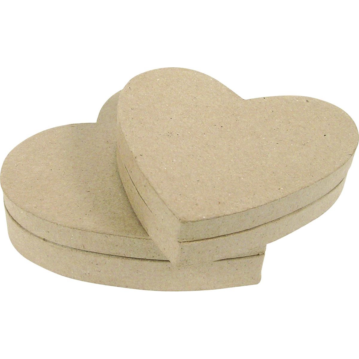 Décopatch - box, papier-mâché, size XS, heart