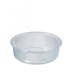 Bakje pp rond glashelder 125cc 100 stuks