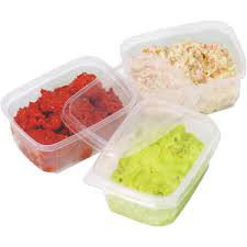 Contenedor rectangular 250cc pp R45 transparente1000 piezas