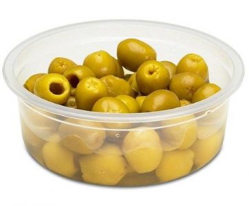 Klika - Contenedor redondo PP 102/80 ø115x80 contenido 500cc transparente precintable 960 piezas