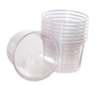 Bakje saus rond 50cc transparant 3000 stuks