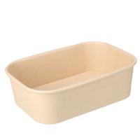 Depa – Mikrowellen-Mahlzeitenbehälter aus Bambuskarton, 500 ml, 173 x 120 x 57 mm, 25 Stück