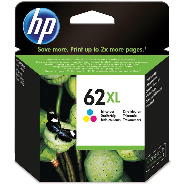 HP - inktcartridge 62XL, 415 pagina's, OEM C2P07AE, 3 kleuren