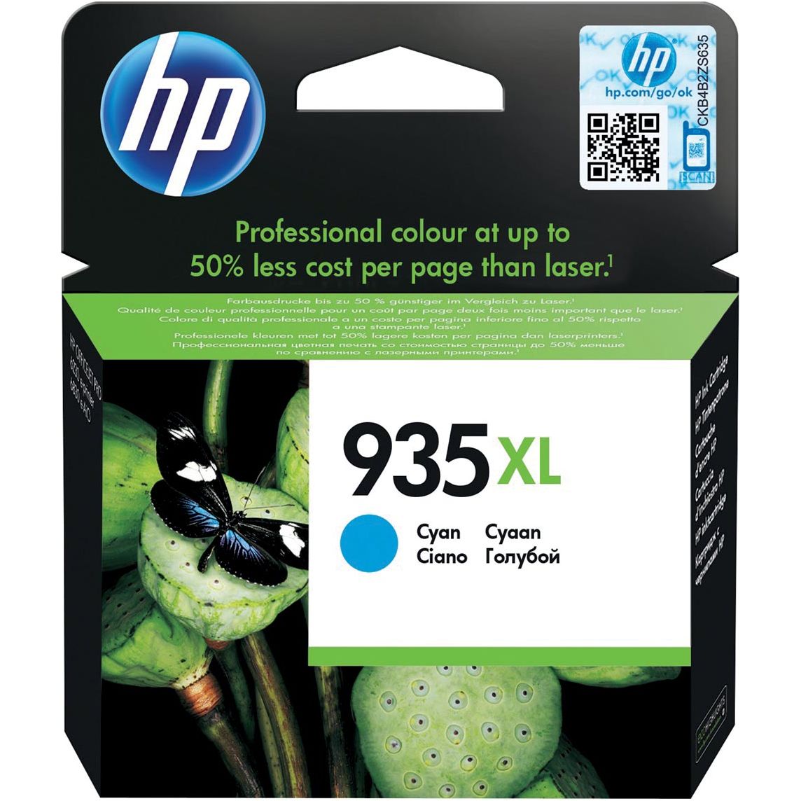 HP - inktcartridge 935XL, 825 pagina's, OEM C2P24AE, cyaan