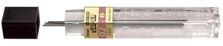 Pentel - minas de lápiz, 0,2 mm, B, caja de 12 piezas