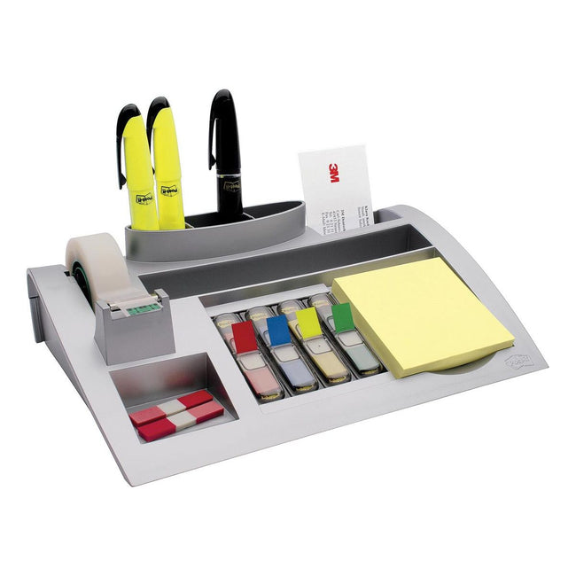 Post-it - Index desk organizer, zilver, voor ft 26 x 16,5 x 5,5 cm