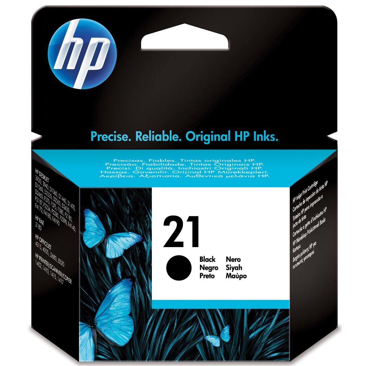 HP -  inktcartridge 21, 190 pagina's, OEM C9351AE, zwart