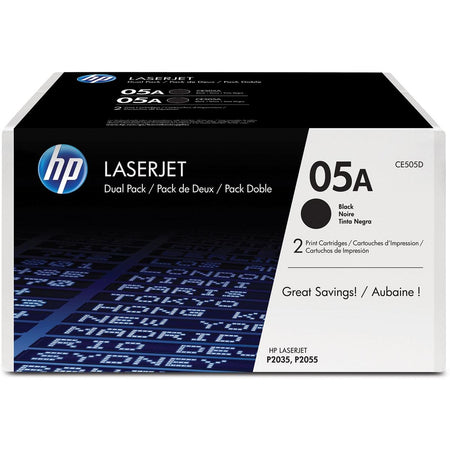 HP - Toner cartridge ce505d 05a black 2x