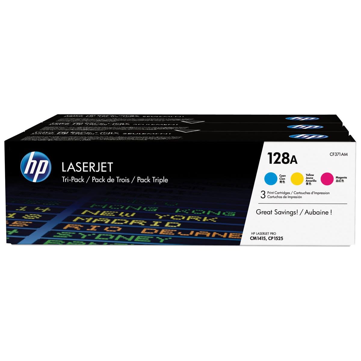 HP - Toner 128A, 1 300 pagina's, OEM CF371AM, 3 kleuren