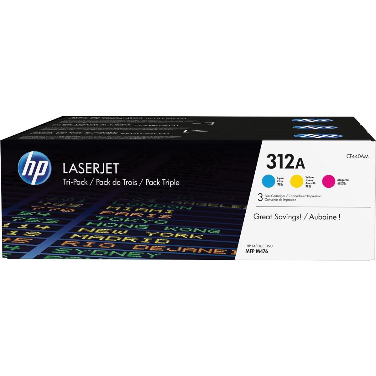 HP - Toner 312A, 3 x 2 700 pagina's, OEM CF440AM, 3 kleuren