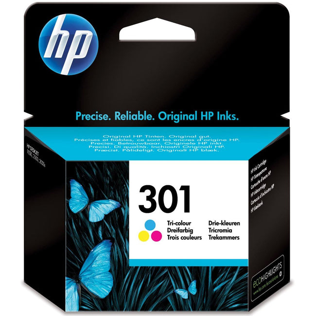 HP -  inktcartridge 301, 165 pagina's, OEM CH562EE, 3 kleuren