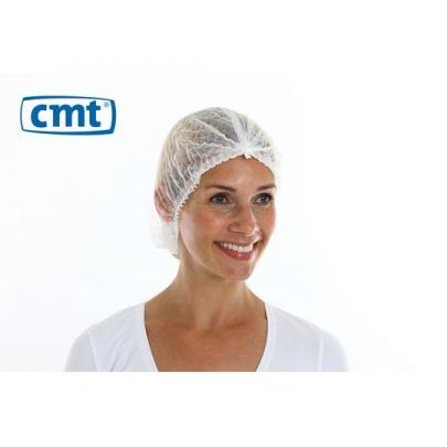 ComFort - Hairnet wokkel non-woven white 100 pieces