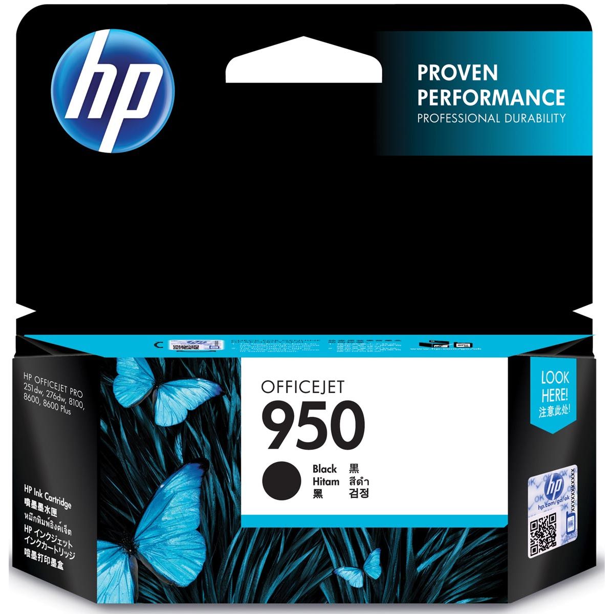HP -  inktcartridge 950, 1.000 pagina's, OEM CN049AE, zwart