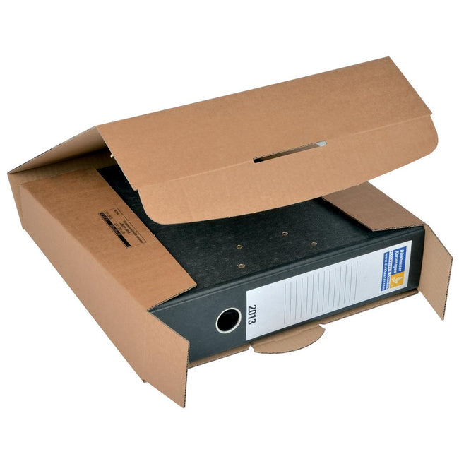 Colompac -   verzenddoos voor ordners CP058, ft 32,2 x 29,5 x 8 cm, bruin