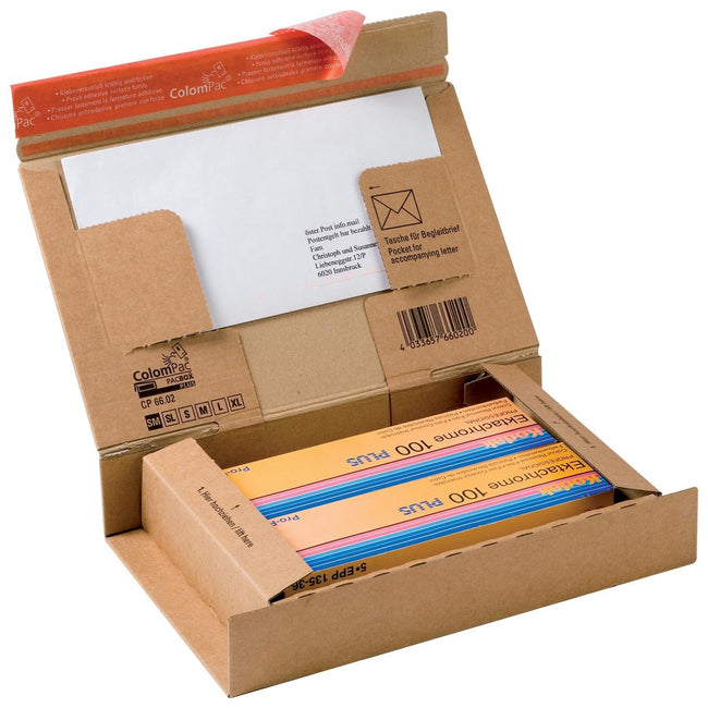 Colompac - caja de envío para smartphones de hasta 5 pulgadas CP066, pies 21,5 x 15,5 x 4,3 cm, marrón