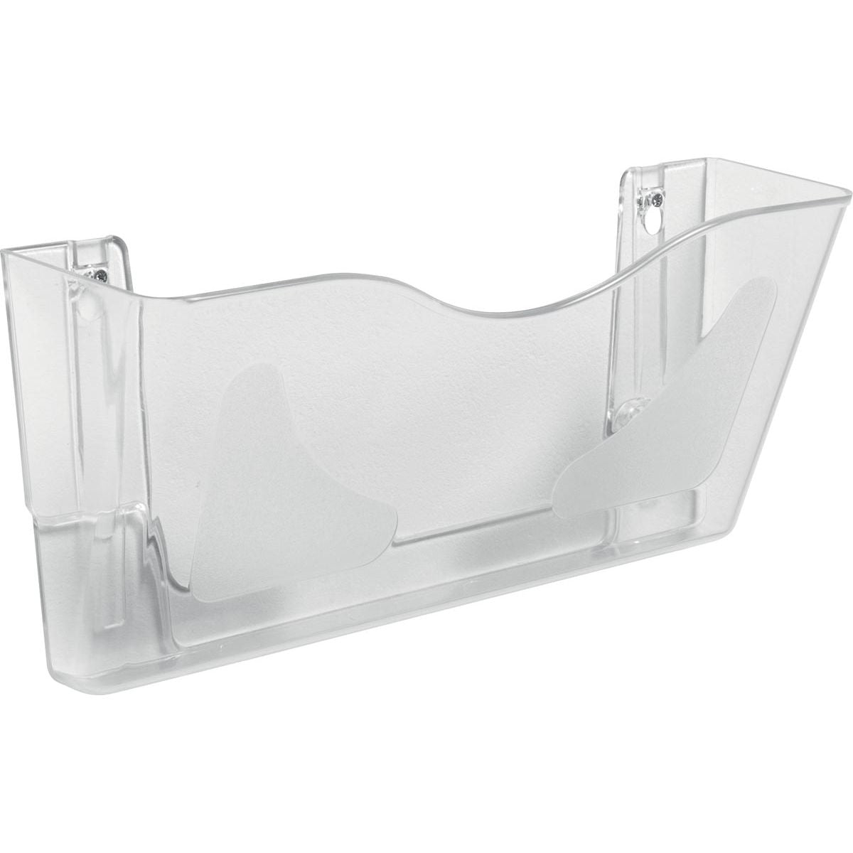 Deflecto - Portadepliant da parete DocuPockets orizzontale, 1 scomparto, trasparente